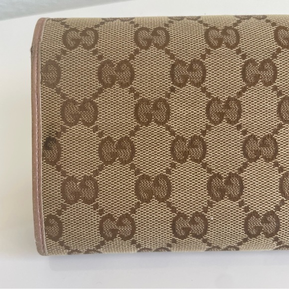 GUCCI Long Wallet ♡ Heart Detail ♡ Rose Gold ♡ W/Box ☆ Y2K ☆ - Picture 13 of 16